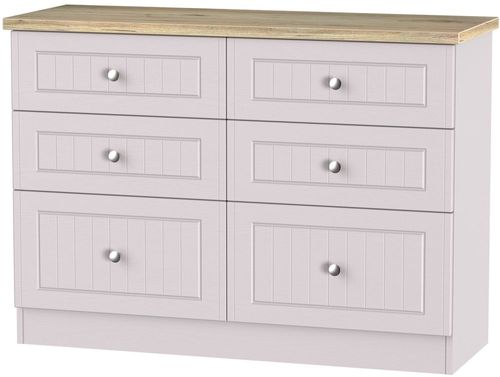 Vienna Cashmere 6 Drawer Midi Chest