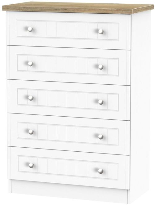 Vienna Porcelain 5 Drawer Chest
