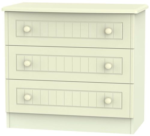 Warwick Cream 3 Drawer Small Chest