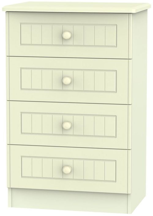 Warwick Cream 4 Drawer Midi Chest