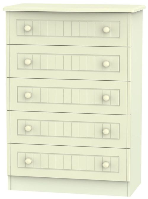 Warwick Cream 5 Drawer Chest