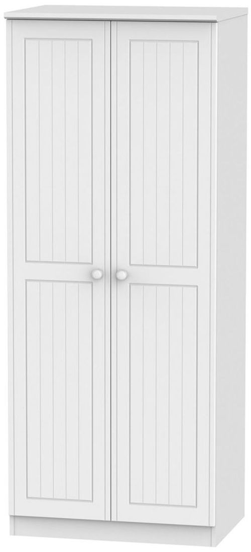 Warwick White 2 Door Plain Wardrobe