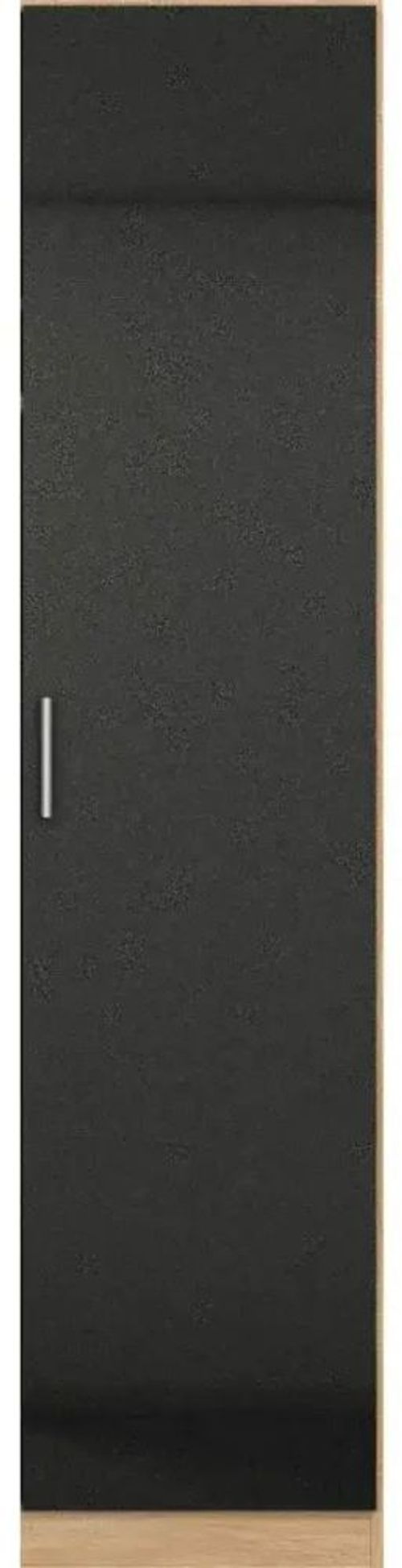 Rauch Celle 47cm Black and Oak Wardrobe - RH Door