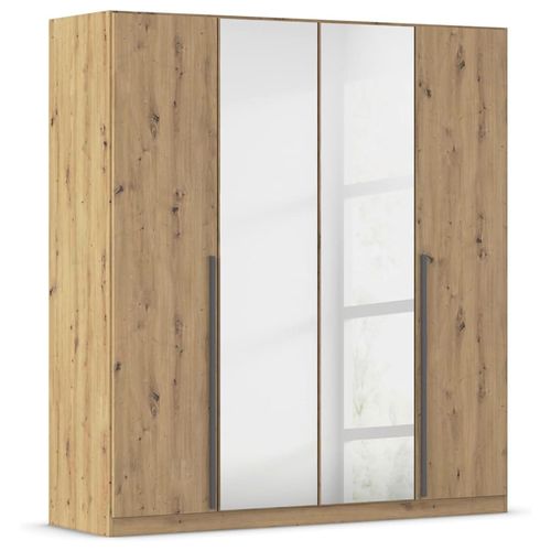 Rauch Alba 181cm 4 Door Mirror Wardrobe - Artisan Oak