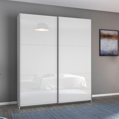 Rauch Aurelio 175cm White Gloss 2 Door Sliding Wardrobe