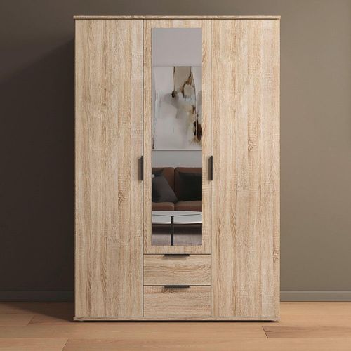 Rauch Essea 127cm 3 Door Combi Wardrobe - Sonoma Oak