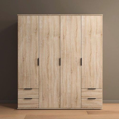 Rauch Essea 168cm 4 Door Wardrobe with Drawers - Sonoma Oak