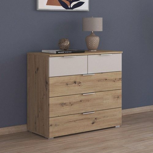 Rauch Monza 5 Drawer Chest - Artisan Oak and Champagne