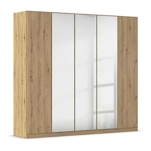 Rauch Wingview Lite 226cm 5 Door Wardrobe with Mirror - Artisan Oak