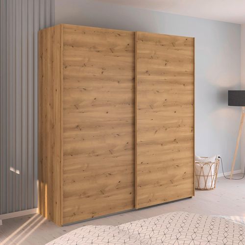 Rauch Evelyn 201cm 2 Door Sliding Wardrobe - Wild Oak