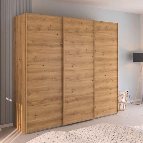 Rauch Evelyn 242cm 3 Door Sliding Wardrobe - Wild Oak