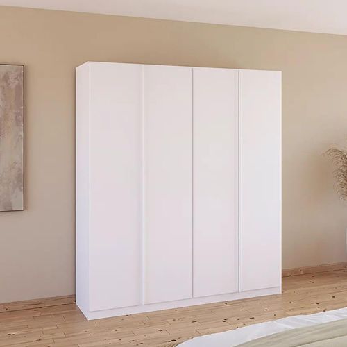 Rauch Monostar 181cm 4 Door Wardrobe with Extras - Alpine White