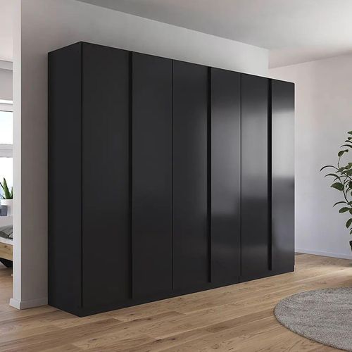 Rauch Monostar 271cm 6 Door Wardrobe - Metallic Dark Grey