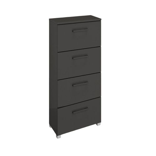 Rauch Skat Shine 4 Drawer Narrow Chest - Graphite