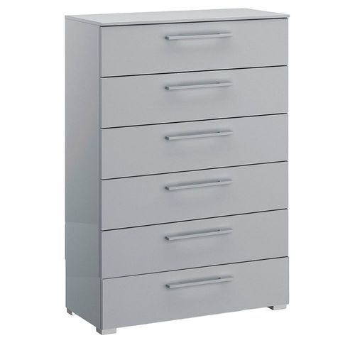 Rauch Skat Shine 6 Drawer Chest - Silk Grey