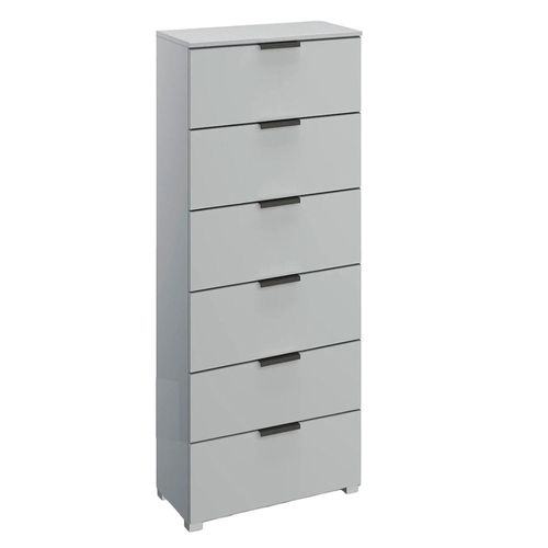 Rauch Skat Meridian 6 Drawer Tall Chest - Silk Grey