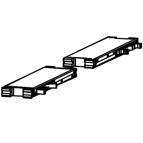 Rauch Blue Dampers For Sliding Wardrobe - Set of 2