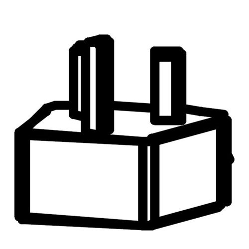 Rauch Blue UK Plug with 3 Pin Socket For Sliding Wardrobe