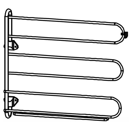 Rauch Blue Tie Rack Swivelling