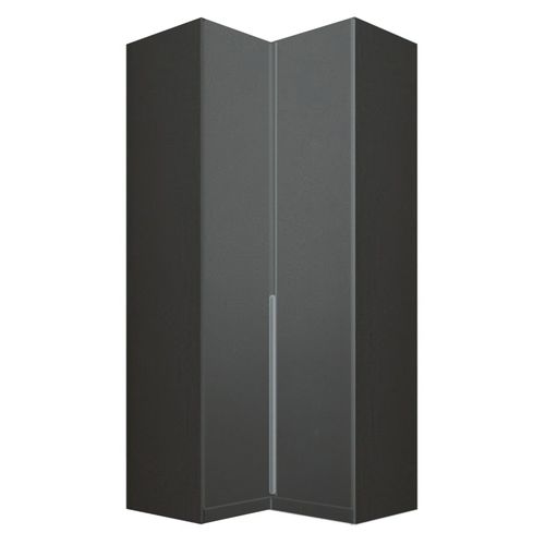Rauch Alabama 100cm 2 Door Corner Wardrobe - Metallic Dark Grey