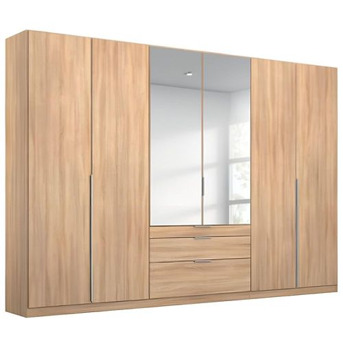 Rauch Alabama 271cm 6 Door Combi Wardrobe - Sonoma Oak