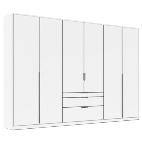 Rauch Alabama 271cm 6 Door Wardrobe with Drawer - Alpine White