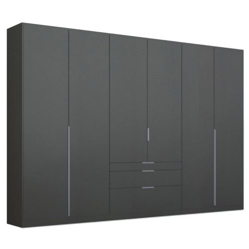 Rauch Alabama 271cm 6 Door Wardrobe with Drawer - Metallic Dark Grey