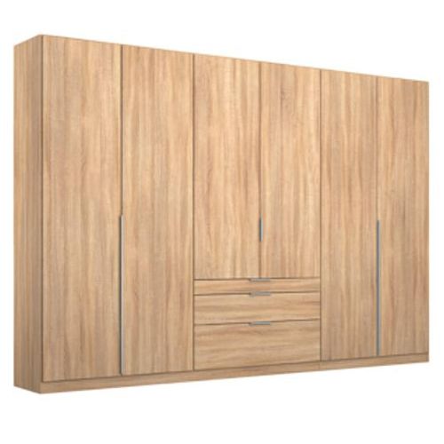 Rauch Alabama 271cm 6 Door Wardrobe with Drawer - Sonoma Oak