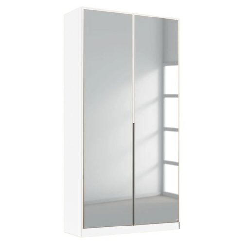 Rauch Alabama 91cm 2 Door Mirrored Wardrobe - Alpine White