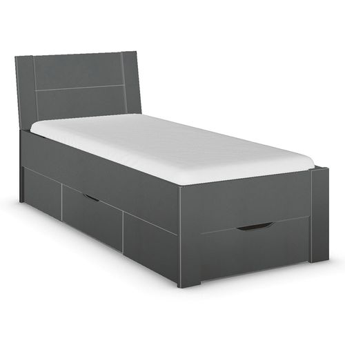 Rauch Aditio 3ft Single Bed - Metallic Dark Grey