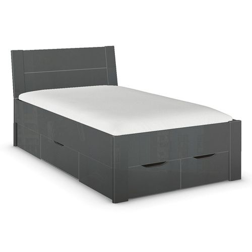 Rauch Aditio 4ft Small Double Bed - High Gloss Grey