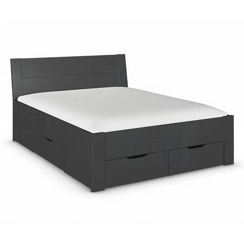 Rauch Aditio 5ft King Size Bed - High Gloss Grey
