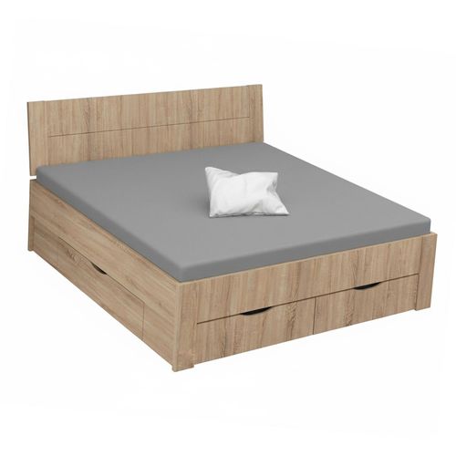 Rauch Aditio 6ft Queen Size Bed - Sonoma Oak