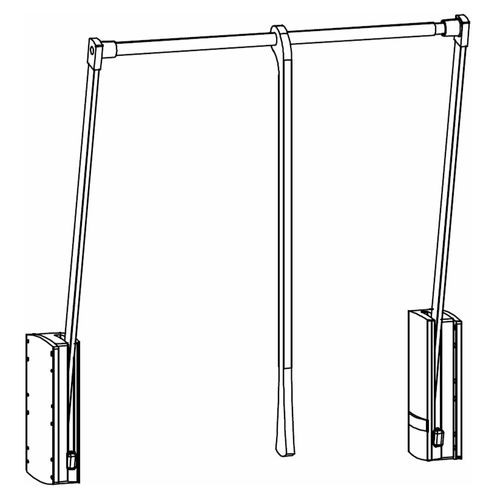 Rauch Orange 90cm Width Compartment Clothes Lift