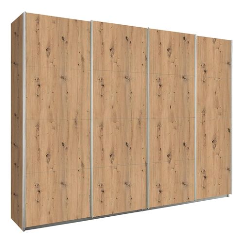 Rauch Syncrono 271cm 4 Door Sliding Wardrobe - Artisan Oak