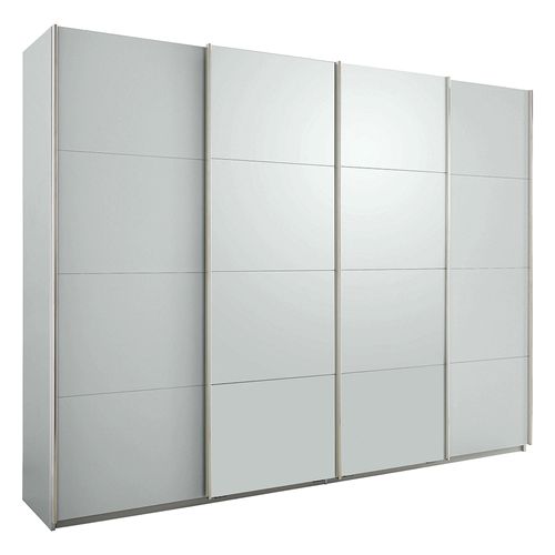 Rauch Syncrono 271cm 4 Door Sliding Wardrobe - Silk Grey
