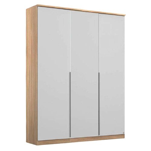 Rauch Texas 136cm 3 Door Wardrobe - Sonoma Oak and Alpine White