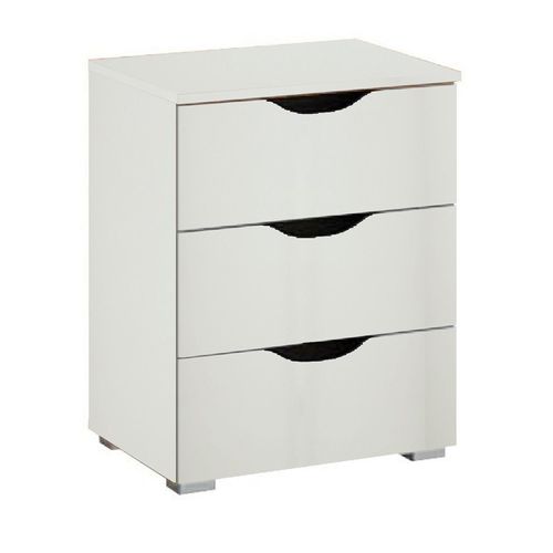 Rauch Arnstein 3 Drawer Bedside Cabinet - Alpine White