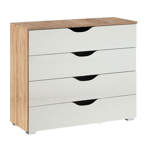 Rauch Arnstein 4 Drawer Chest - Sonoma Oak and Alpine White