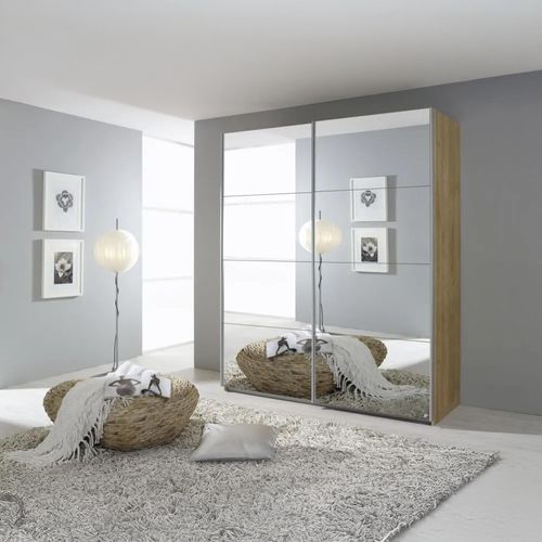 Rauch Quadra Full Mirrored Sliding Wardrobe - Variation Available