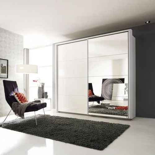 Rauch Quadra Gloss and Mirror Sliding Wardrobe - Variation Available