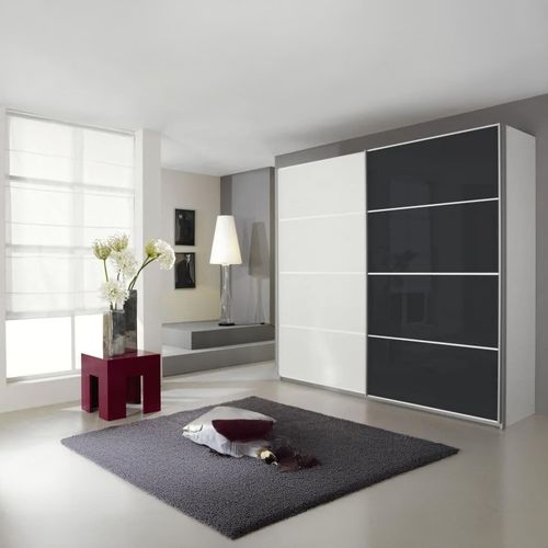 Rauch Quadra Glass and Decor Sliding Wardrobe - Variation Available