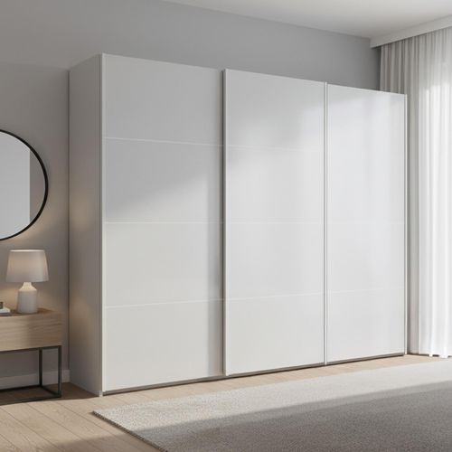 Rauch Beluga Extra 271cm 3 Door Sliding Wardrobe - Silk Grey