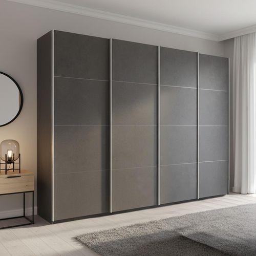 Rauch Beluga Extra 271cm 4 Door Sliding Wardrobe - Graphite