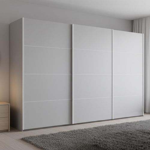 Rauch Beluga Extra 361cm 3 Door Sliding Wardrobe - Silk Grey