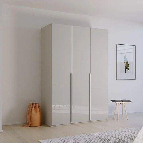 Rauch Purisma 151cm 3 Door Wardrobe - Silk Grey Glass
