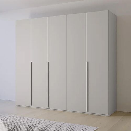 Rauch Purisma 251cm 5 Door Wardrobe - Silk Grey