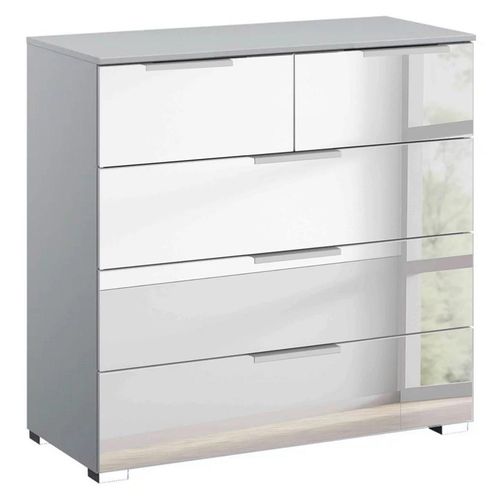 Rauch Miramar 3+2 Drawer Mirrored Chest - Silk Grey