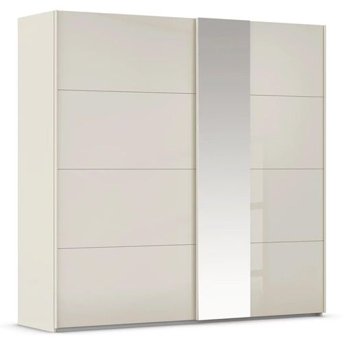 Rauch Miramar Type-1 226cm 2 Door Sliding Wardrobe with Mirror - Champagne and Champagne Glass