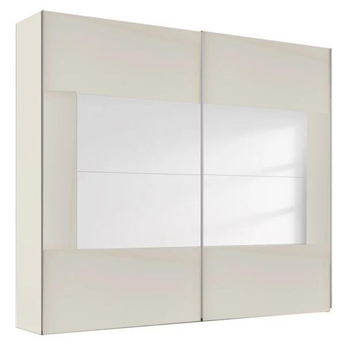 Rauch Miramar Type-4 226cm 2 Door Sliding Wardrobe - Champagne and Champagne Glass